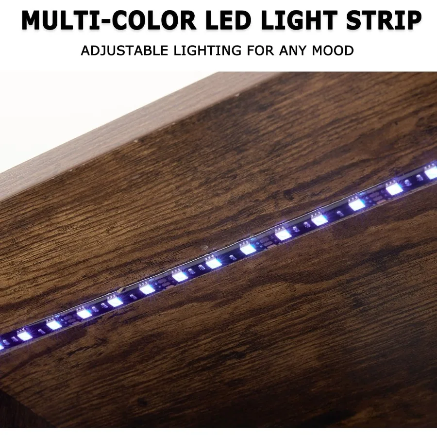 8個の収納ボックス付き、2段式のLEDライト付き本棚。リビン - Storage のレビューと価格