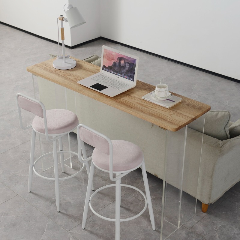 北欧クリエイティブアクリル無垢材バーテーブルモダンなリビング - Tables のレビューと価格