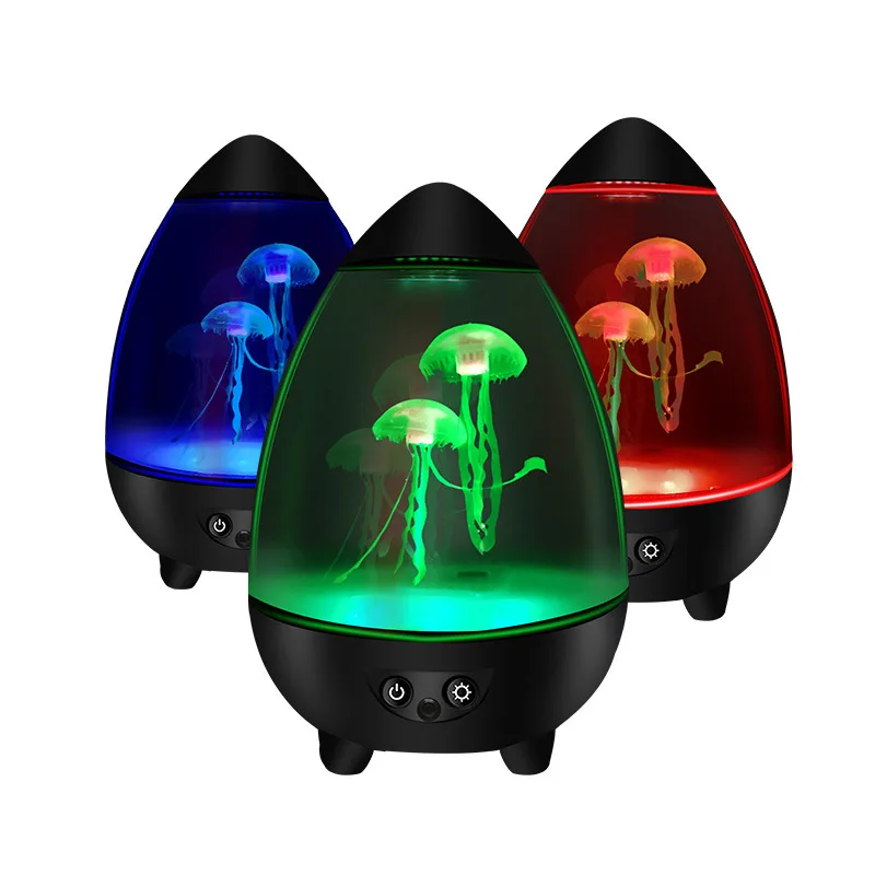子供のためのリモコン付きLEDフィッシュランプ,周囲の常夜灯 - Floating Nightstand With Led Light のレビューと価格