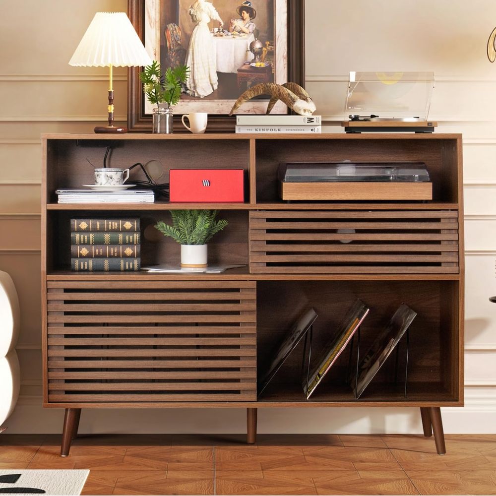 Jluomei 大型レコードプレーヤースタンド、Doand  - Tables のレビューと価格