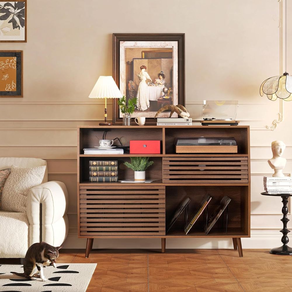 Jluomei 大型レコードプレーヤースタンド、Doand  - Tables のレビューと価格