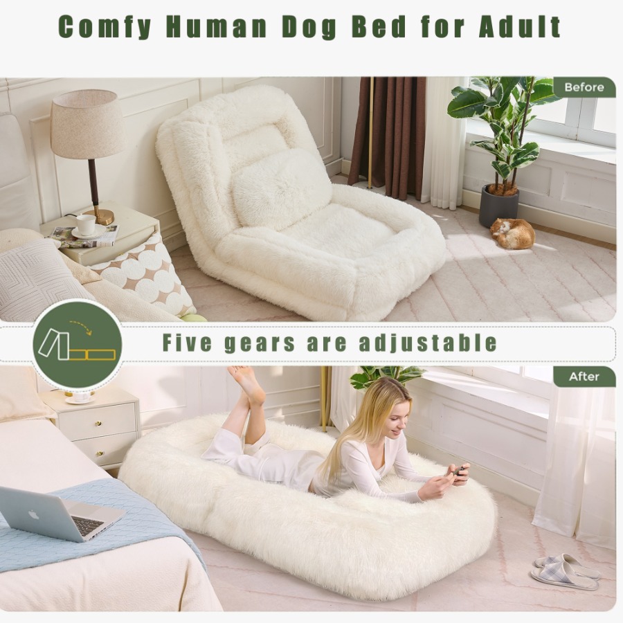 【新入荷】[動画あり] 人間用ドッグベッド、リラックスソファ - Sofas のレビューと価格