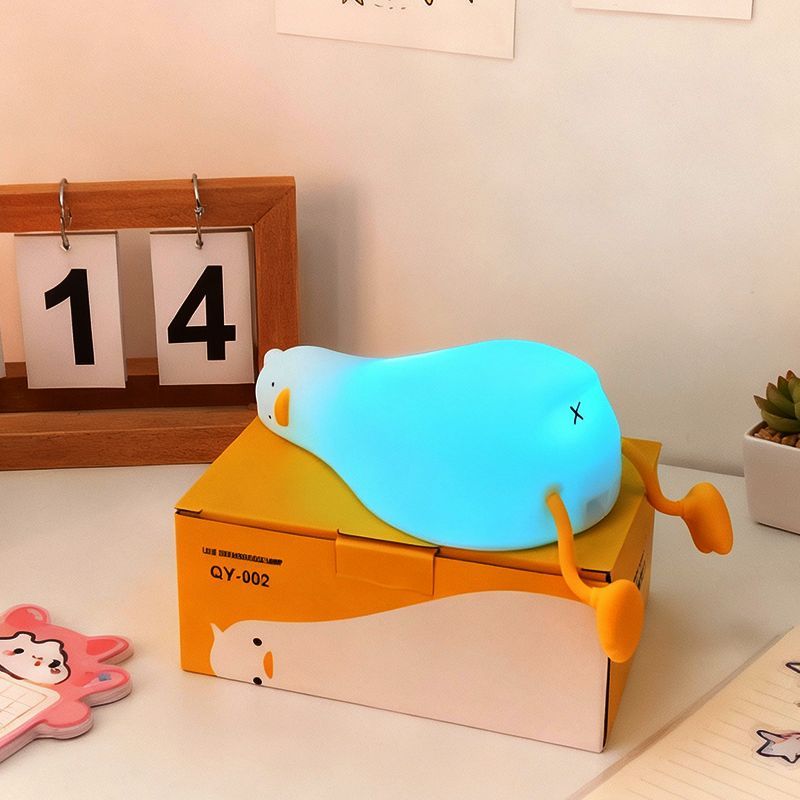 LED 子供用ナイトライト充電式シリコーンスクイーズダックラ - Floating Nightstand With Led Light のレビューと価格